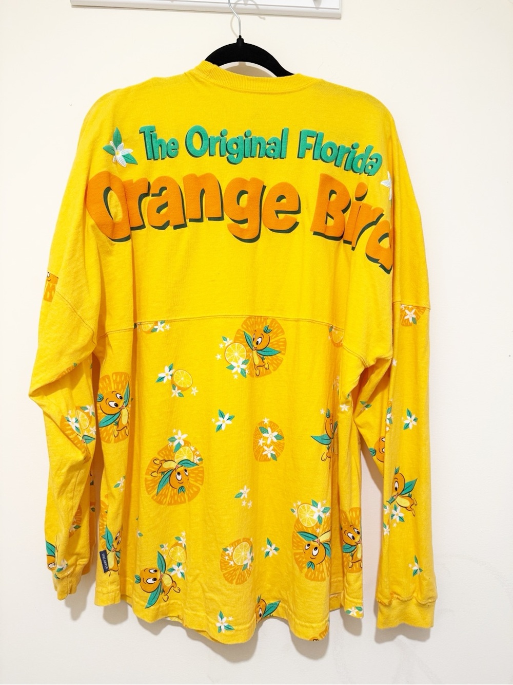 Disney Yellow Long Sleeve Shirt with Orange Character Print